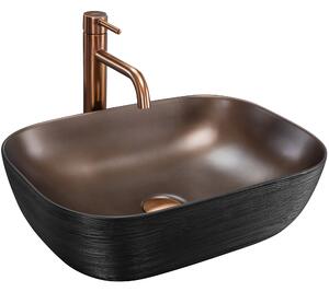 Umivalnik na podstavku Rea Belinda COPPER BRUSH / Black