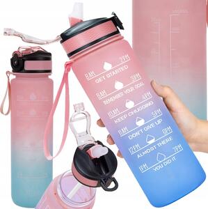 Športni bidon s slamico za vodo 1000ml