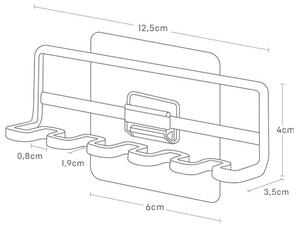 Belo kovinsko držalo za zobne ščetke z namestitvijo brez vrtanja Film Hook – YAMAZAKI
