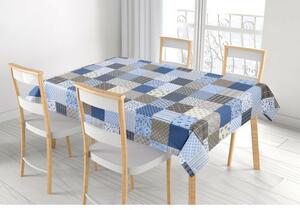 Bellatex Namizni prt Adela Patchwork blue , 100 x100 cm
