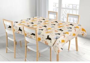 Bellatex Namizni prt Adéla Kitty yellow , 100 x100 cm