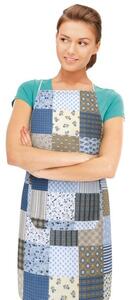 Bellatex Predpasnik Adéla Patchwork modra, 67 x 84cm
