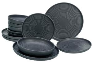 Creatable Jedilni Servis Lava Stone Black, 12-Delni