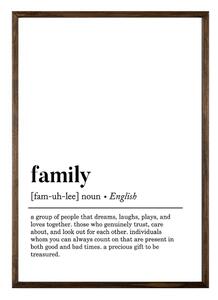 Plakat 50x70 cm Family – Wallity