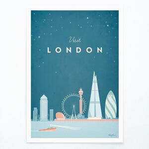 Plakat Travelposter London, 30 x 40 cm