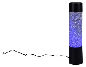 Črna LED namizna svetilka z daljinskim upravljalnikom (višina 34 cm) Glitter – Trio