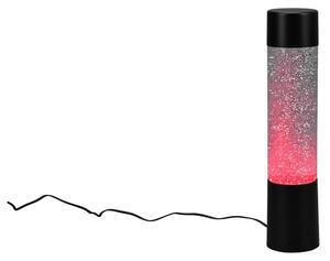 Črna LED namizna svetilka z daljinskim upravljalnikom (višina 34 cm) Glitter – Trio