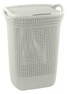 Bež koš za perilo Curver Knit Hamper, 57 l