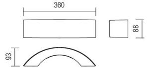 Redo 9903 - LED Zunanja stenska svetilka ECLIPSE 3xLED/3W/230V IP54