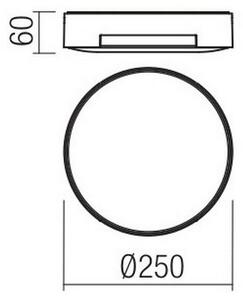 Redo 90006 - LED Zunanja stropna svetilka SKOR 1xLED/16W/230V IP54