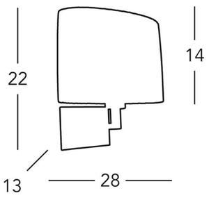 Kolarz A1307.61.6 - Stenska svetilka SAND 1x E14/40W/230V