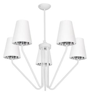 Lestenec na drogu VICTORIA 5xE27/60W/230V bela