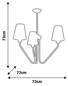 Lestenec na drogu VICTORIA 3xE27/60W/230V bela