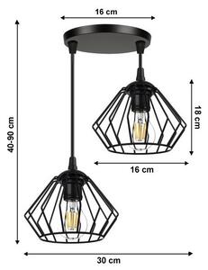 Lestenec na vrvici CEED 2xE27/60W/230V