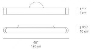 Artemide AR 1917020A - LED Stenska svetilka TALO 120 1xLED/51W/230V