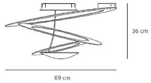 Artemide AR 1247010A - Stropna svetilka PIRCE MINI 1xR7s/330W/230V