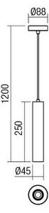 Redo 01-1659 - Lestenec na vrvici GOSSIP 1xE27/42W/230V