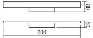 Redo 01-1526 - LED Kopalniška luč za osvetlitev ogledala DAO 1xLED/24W/230V IP44