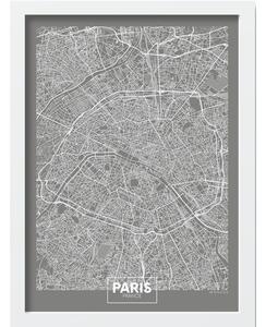 Plakat z okvirjem 40x55 cm Paris – Wallity