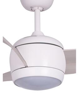 Lucci air 512911 - LED Stropni ventilator AIRFUSION LED/20W/230V les/bela + Daljinski upravljalnik