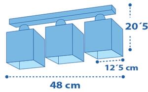 Dalber 63233NT - Otroška stropna svetilka MOONLIGHT 3xE27/60W/230V
