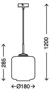 Briloner 4011-017 - Lestenec na vrvici 1xE27/40W/230V