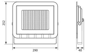 LED Reflektor ALUM 1xLED/100W/230V IP65 4000K