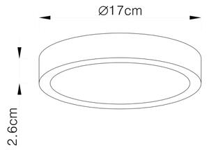 Globo 12364-22 - LED Zatemnitvena stropna svetilka LED/22W/230V IP44