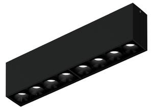 Wever & Ducré Lighting WEVER DUCRÉ LED-stropna svetilka Linoo 8.0, mat črna kovina, zatemnjen, Črna, Dnevna soba / jedilnica, Aluminij, Sodobni, Strop z več plameni