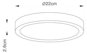 Globo 12366-30 - LED Kopalniška stropna svetilka VITOS LED/28W/230V IP44