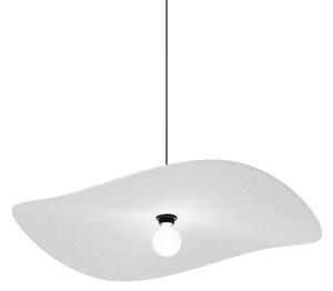 Wever & Ducré Lighting WEVER DUCRÉ viseča svetilka Wave Soft 3.0 iz filca, sivo-marmorna, 100 cm, zatemnjen, Siva, Dnevna soba / jedilnica, Tkanine / tekstil, Sodobni