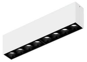 Wever & Ducré Lighting WEVER DUCRÉ LED-stropna svetilka Linoo 8.0, črno-bela kovina, zatemnjen, Črna, Dnevna soba / jedilnica, Aluminij, Sodobni, Strop z več plameni