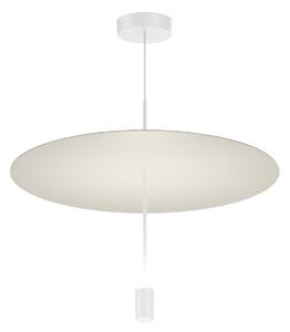 Wever & Ducré Lighting WEVER DUCRÉ LED-visoka svetilka Shedda Ø 55 cm, sivo-satenasta, 2700 K, zatemnjen, Siva, Dnevna soba / jedilnica, Aluminij, Sodobni