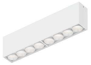 Wever & Ducré Lighting WEVER DUCRÉ LED-stropna svetilka Linoo 8.0, bel mat kovinski, zatemnjen, Bela, Dnevna soba / jedilnica, Aluminij, Sodobni, Strop z več plameni