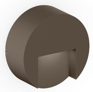 Wever & Ducré Lighting WEVER DUCRÉ LED-stenna svetilka za zunanjo uporabo Reto Round 0,8, bronasta, zatemnjen, Bronasta / starinska medenina, Aluminij, Sodobni, Stenska vtičnica spodaj
