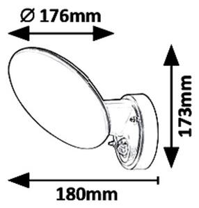 Rabalux 8135 - LED Zunanja stenska svetilka s senzorjem VARNA LED/12W/230V IP54