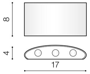 Azzardo AZ3484 - LED Zunanja stenska svetilka GINNA 6xLED/1W/230V IP54