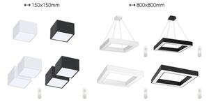 Immax Neo 07074L-15BD-Set 2x LED Zatemnitvena svetilka CANTO 2xLED/12W/230V + Daljinski upravljalnik