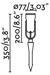 FARO 70037 - LED Zunanja svetilka SLOT-35 LED/14W/230V IP65 3000K