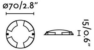 FARO 70564 - LED Zunanja stenska svetilka KEENAN-3 LED/1W/12V IP67