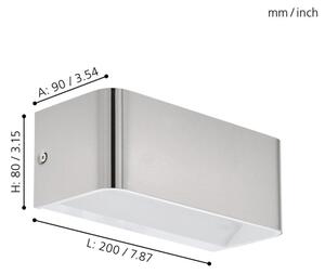 Eglo 98425 - LED Stenska svetilka SANIA LED/10W/230V