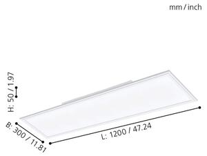 Eglo 98205 - LED Zatemnitveni panel SALOBRENA-A LED/30W/230V + daljinski upravljalnik