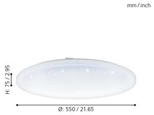 Eglo 98448 - LED Stropna svetilka FRANIA LED/49,5W/230V