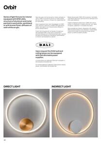 Redo 01-1701 - LED Stenska svetilka ORBIT LED/28W/230V bron