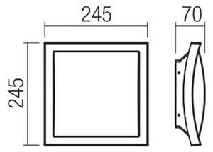 Redo 90008 - LED Zunanja stropna svetilka TALLIN LED/21W/230V IP54 rjava