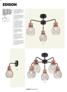 Redo 01-1576 - Nadgradni lestenec EDISON 3xE27/42W/230V