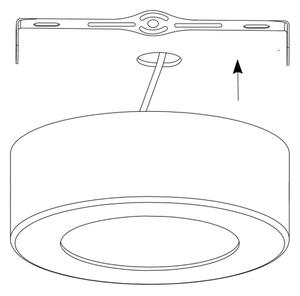 Eglo 98559 - LED RGB Zatemnitvena stropna svetilka FUEVA-C LED/21W/230V