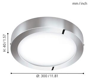 Eglo 98559 - LED RGB Zatemnitvena stropna svetilka FUEVA-C LED/21W/230V