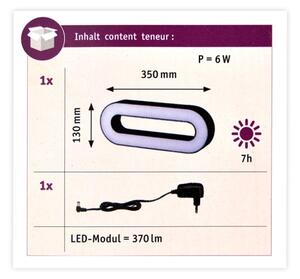 Paulmann 93933 - LED/6W IP44 Zatemnitvena zunanja prenosna svetilka MOVAL 230V