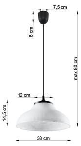 Lestenec na vrvici CORONA 1xE27/60W/230V